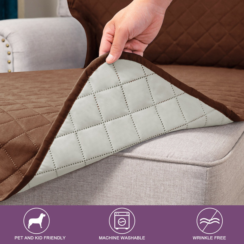 Ebern Designs Box Cushion Chaise Lounge Slipcover & Reviews Wayfair